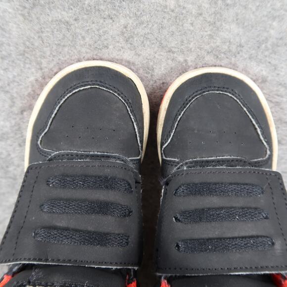 Adidas Shoes Toddler 8K Sneakers Mid Casual Hook N Loop Easy On Kids Black Red - Picture 8 of 14